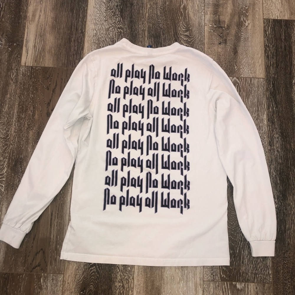 All play no work crew neck